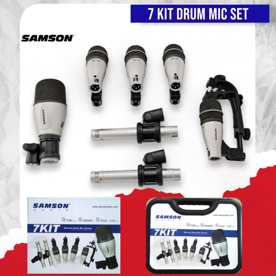 Samson 7Kit - 7 Piece Drum Mic Set